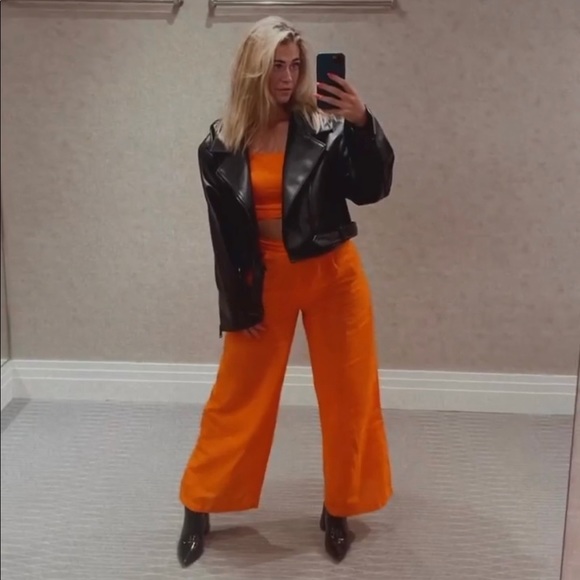 Orange Linen Set - Picture 6 of 11